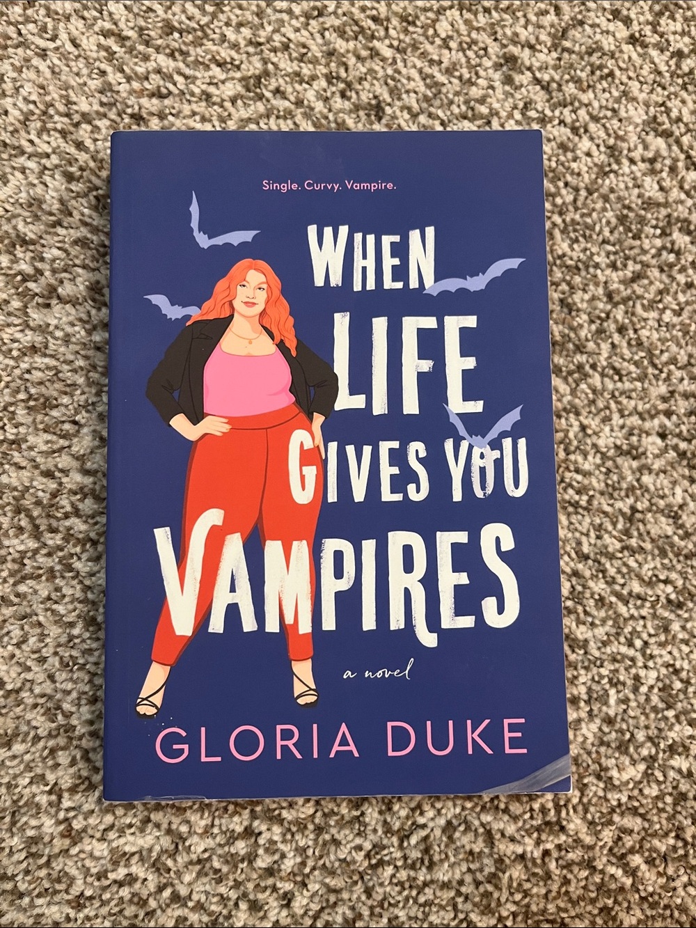 When Life Gives You Vampires by Gloria Duke - Bold Blue & Red Cover